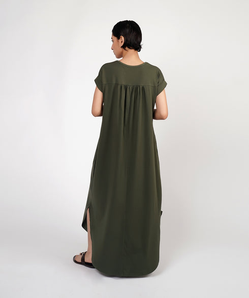 Women's V-Neck Maxi Dress
